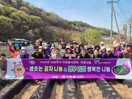남양주시 와부읍 샘사랑봉사단, 사랑의 감자 심기 행사 진행 기사 이미지